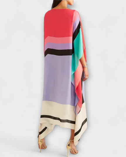 Anke - Locker geschnittener geometrischer Kaftan