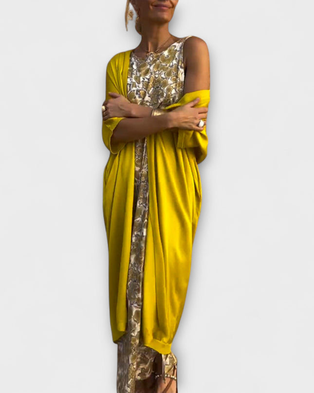 Annabell - Schickes Kleid mit Passendem Cardigan