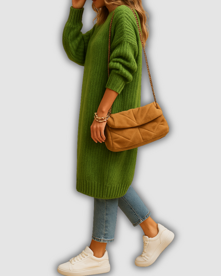 Nova - Klassische Damenstrickjacke mit offener Vorderseite