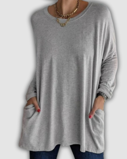 Zenobia - Locker sitzendes Langarmshirt