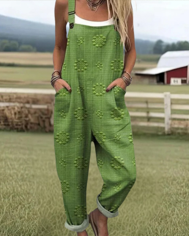 Charlotte - Vintage Blumen Jumpsuit Damen