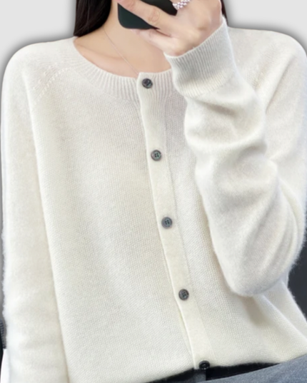 Wilfriede - Klassische Strickjacke