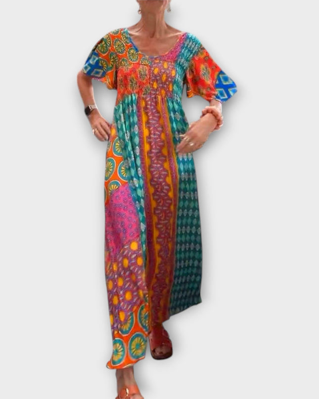 Ilse - Lebhaftes Boho-Kleid
