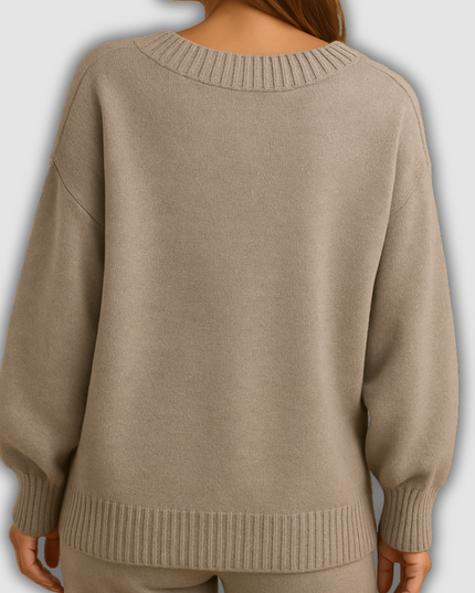 Greer - Damenstrickpullover mit V-Ausschnitt und eleganter Passform