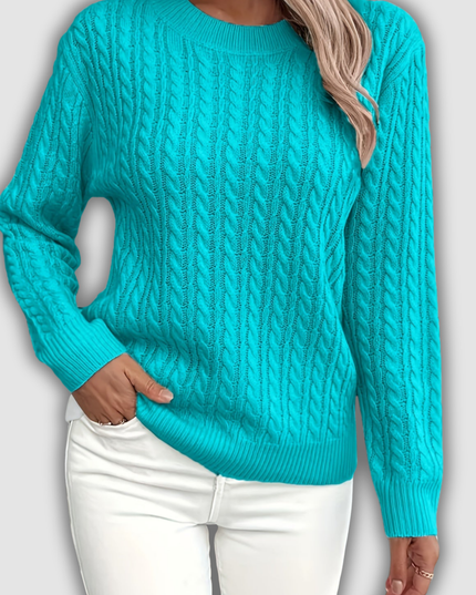 Frideruna - Lässiger locker sitzender Pullover mit Rundhalsausschnitt