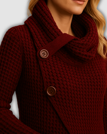 Quinley - Taillierter Damenstrickpullover