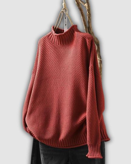 Bärbel - Waffelstrick Pullover