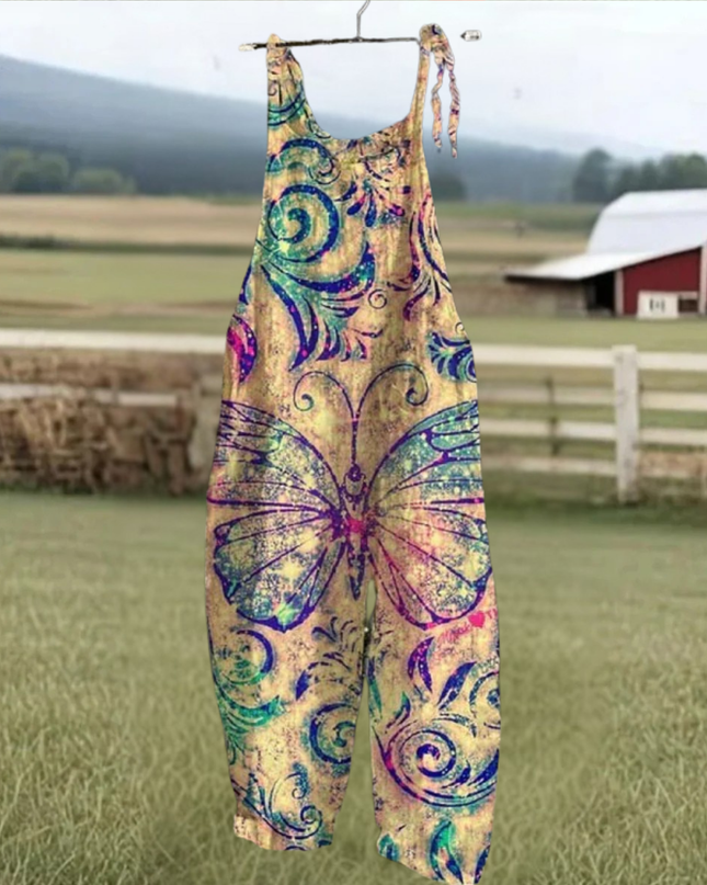 Annika - Vintage Blumen Jumpsuit Damen