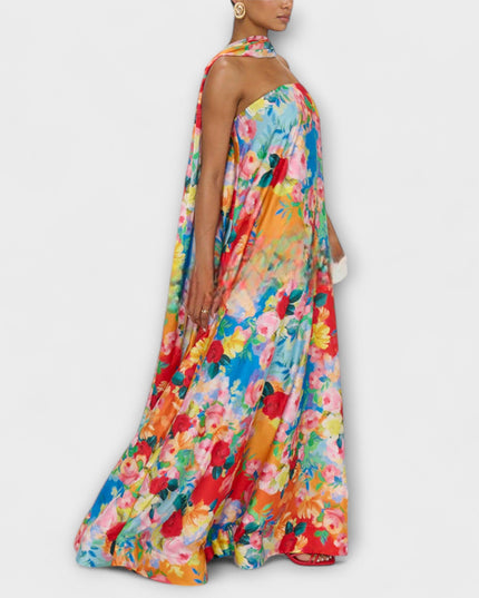 Selma - Off-Shoulder Floral Maxi-Kleid