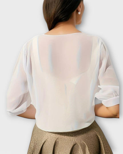 Olivia - Bluse mit offener Vorderseite