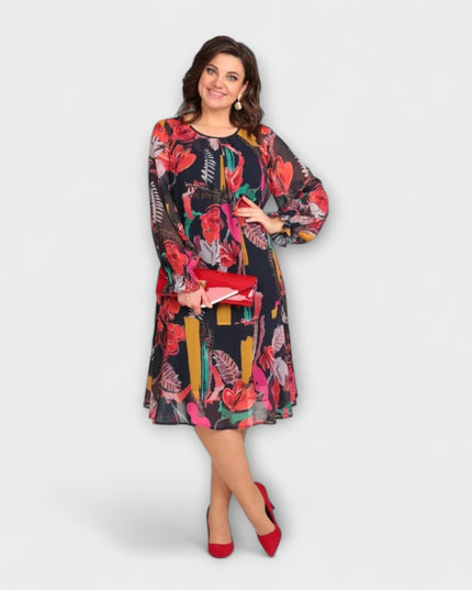 Hermine - Elegantes Plus-Size-Kleid für ultimativen Komfort