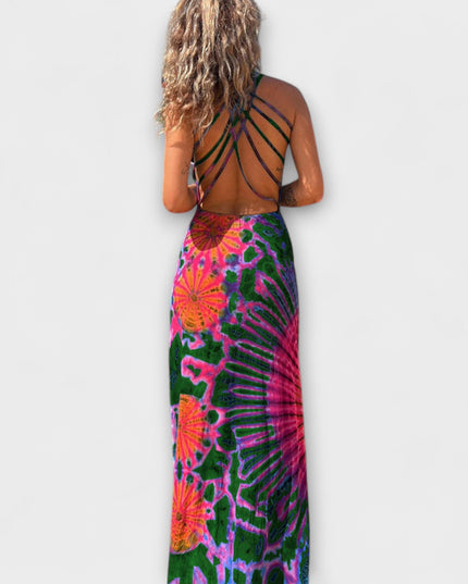 Elisabeth - La Bamba Tie-Dye Print Maxikleid