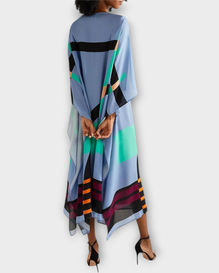 Anke - Locker geschnittener geometrischer Kaftan