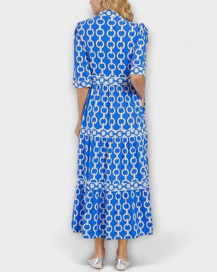 Melitta - Midi-Kleid mit Kettenmuster