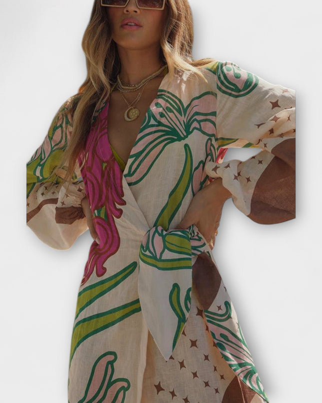 Margot - Bindetunika Maxikleid