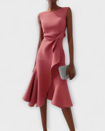 Sarah – Draped Asym Midi