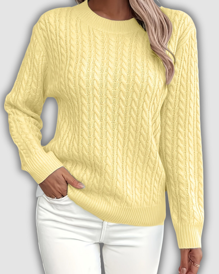 Frideruna - Lässiger locker sitzender Pullover mit Rundhalsausschnitt