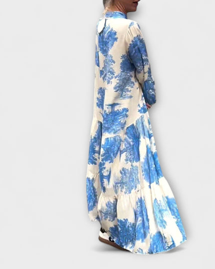 Lilly - Elegantes Floral-Maxi-Kleid