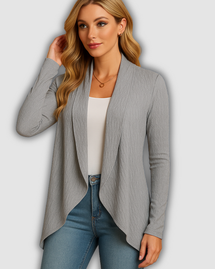 Oceana - Lange Damenstrickjacke