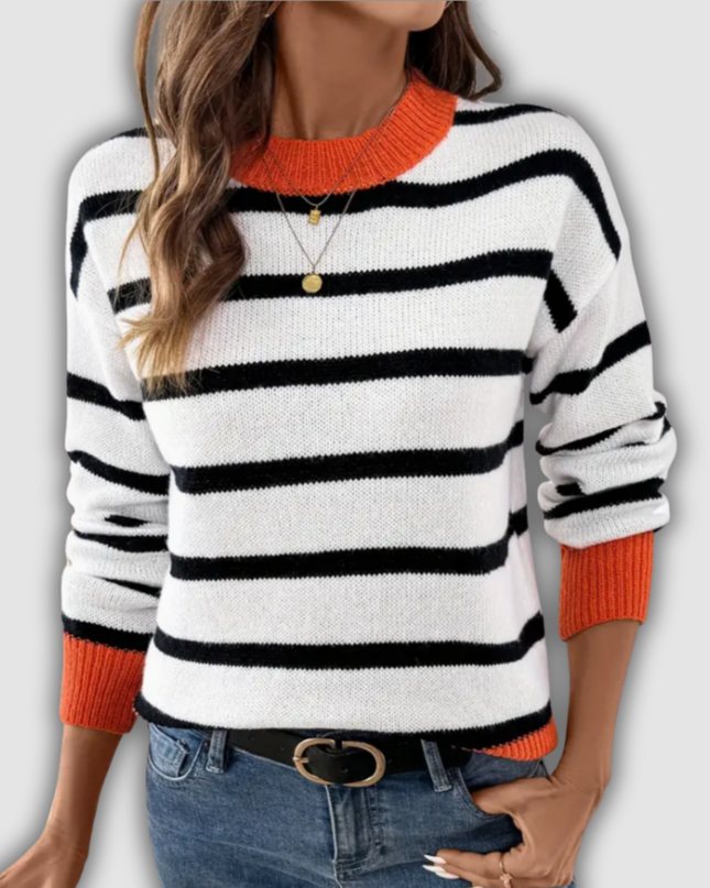 Friderike - Eleganter Rundhals-Pullover