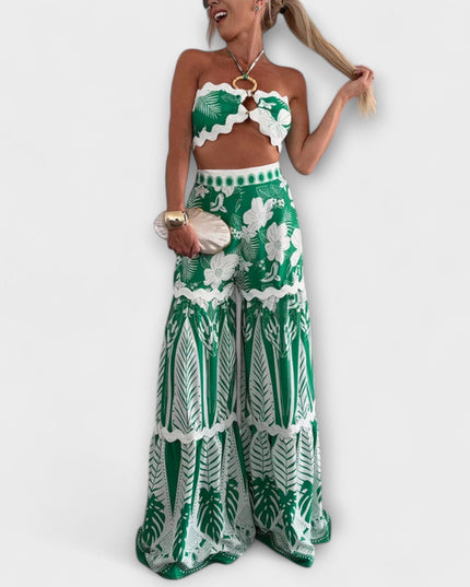Amelie - Cassie Ric Rac Trim Halter Ring Set