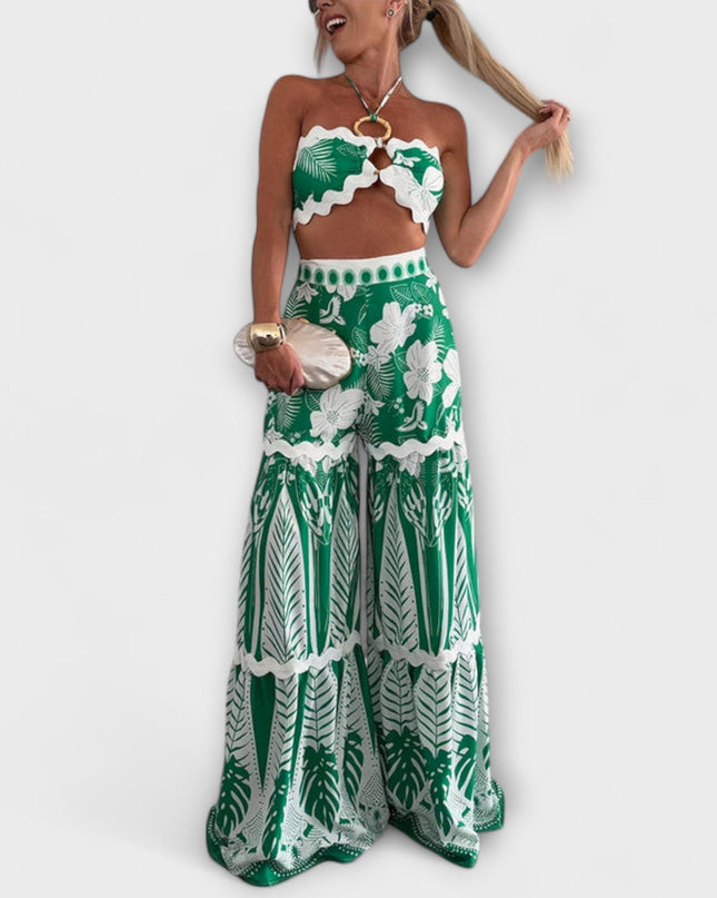 Amelie - Cassie Ric Rac Trim Halter Ring Set