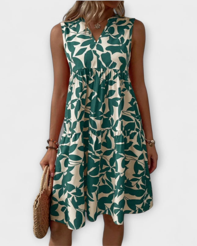 Gabriele - Florales Fließendes Kleid