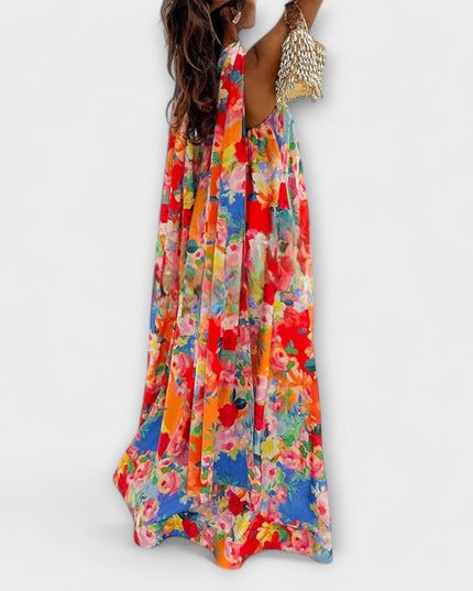 Selma - Off-Shoulder Floral Maxi-Kleid