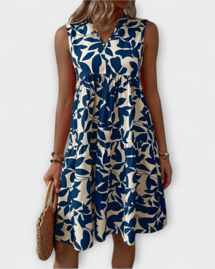 Gabriele - Florales Fließendes Kleid