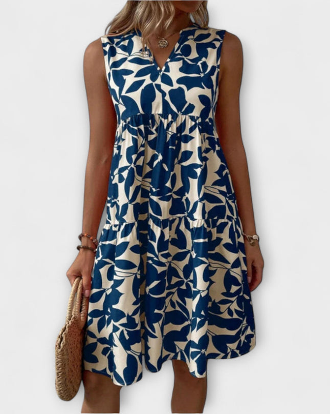 Gabriele - Florales Fließendes Kleid