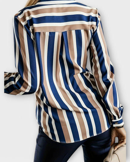Selma - lässige und ruhige Stribet Bluse