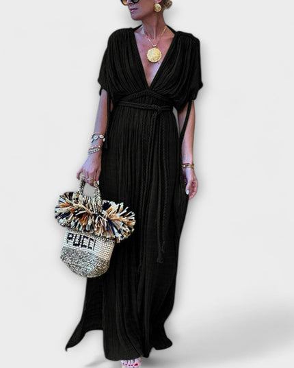 Iduna - Kimono-Maxikleid im griechischen Stil