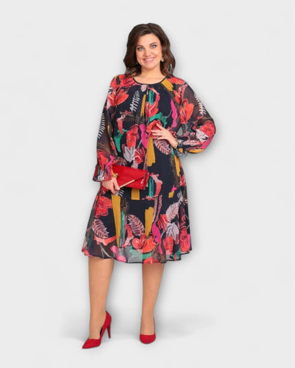 Hermine - Elegantes Plus-Size-Kleid für ultimativen Komfort