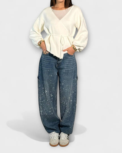 Fable - Shine Denim Jeans im Balloon Carpenter Stil
