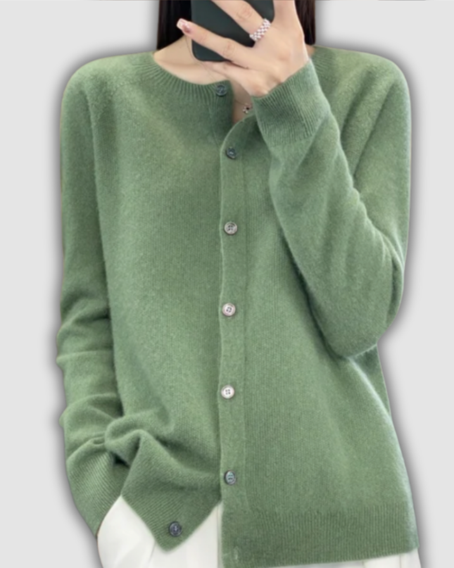 Wilfriede - Klassische Strickjacke