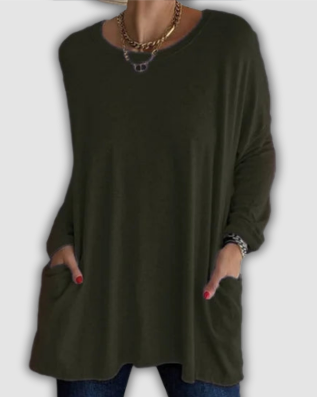 Zenobia - Locker sitzendes Langarmshirt