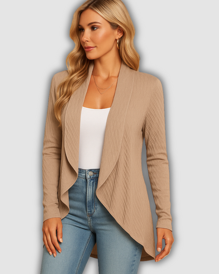 Oceana - Lange Damenstrickjacke