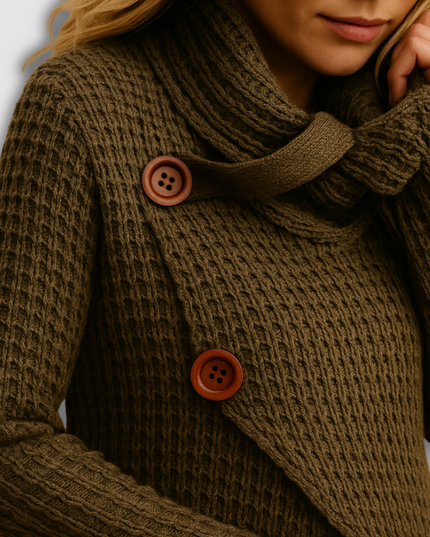 Quinley - Taillierter Damenstrickpullover