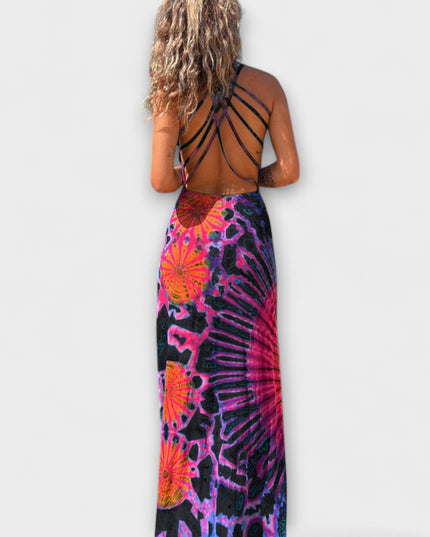 Elisabeth - La Bamba Tie-Dye Print Maxikleid