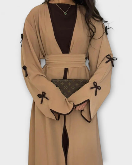 Leni - Schicker Cardigan und Kleid Duo mit Schleifenverzierung