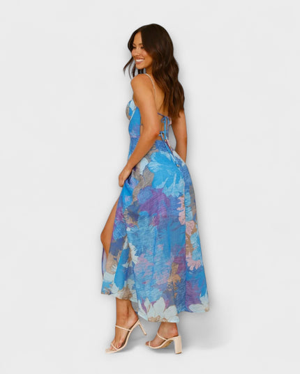 Heidrun - Blumendruck-Trägerkleid für Damen - Stilvoll und Verführerisch
