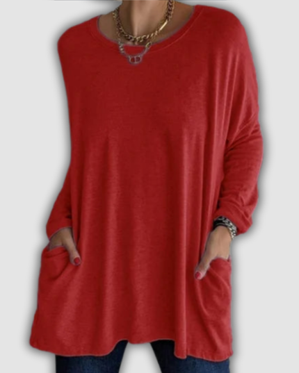 Zenobia - Locker sitzendes Langarmshirt
