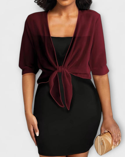 Olivia - Bluse mit offener Vorderseite