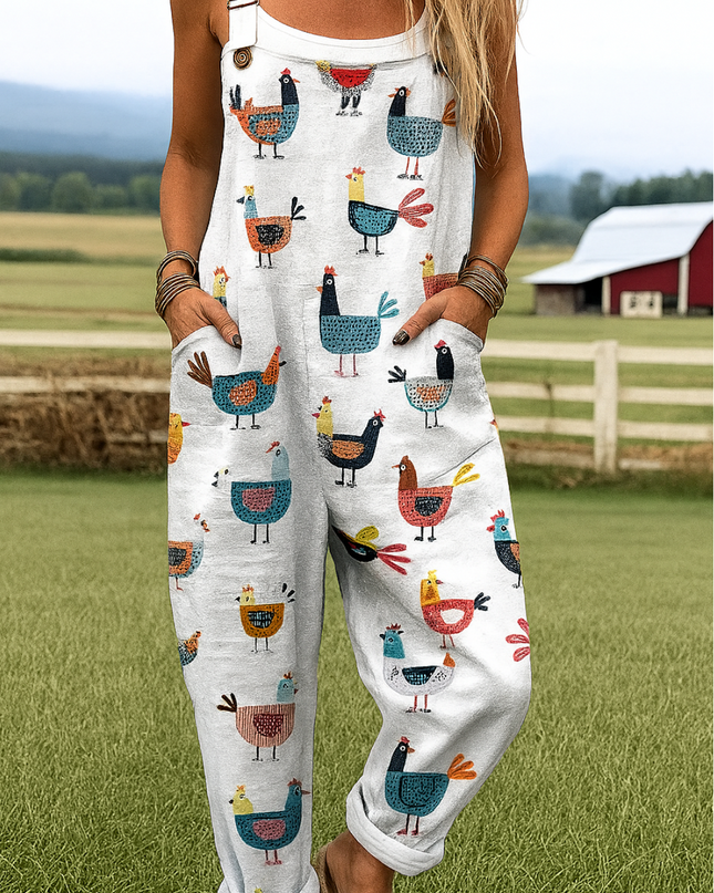 Rea - Künstlerischer Overall-Jumpsuit