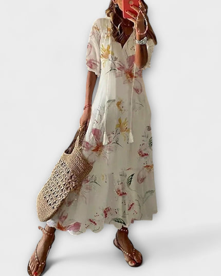 Felicity – Damen Bohemian Sommerkleid mit Fließender Silhouette