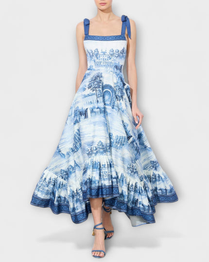 Vanessa - Charmantes Blumenkleid Maxi
