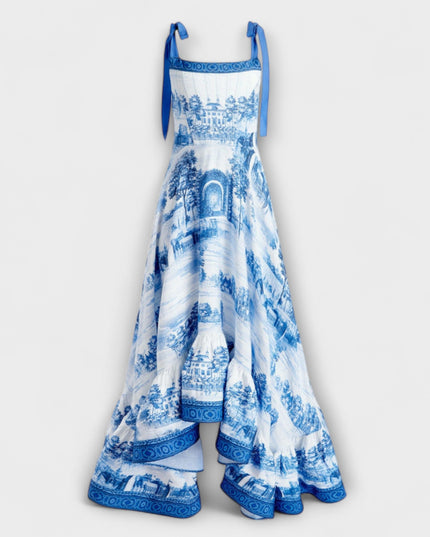 Vanessa - Charmantes Blumenkleid Maxi