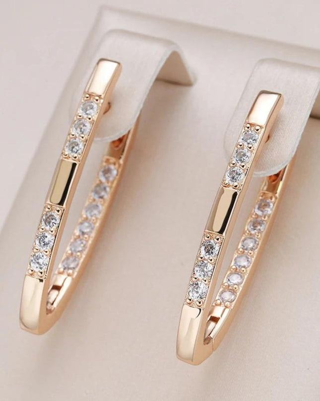 Ilse  - Elegante Ohrringe in Zirkonia-Optik in Gold