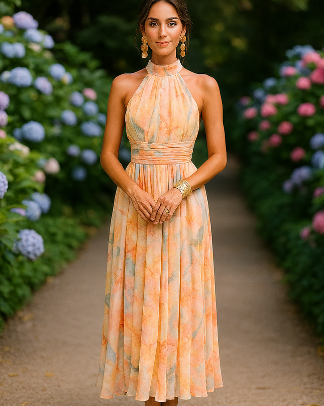 Hannah – Aquarell Maxikleid