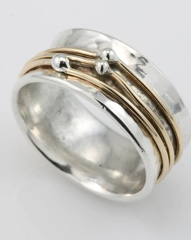 Ilse  - Vintage-Ring mit goldenen Schichten